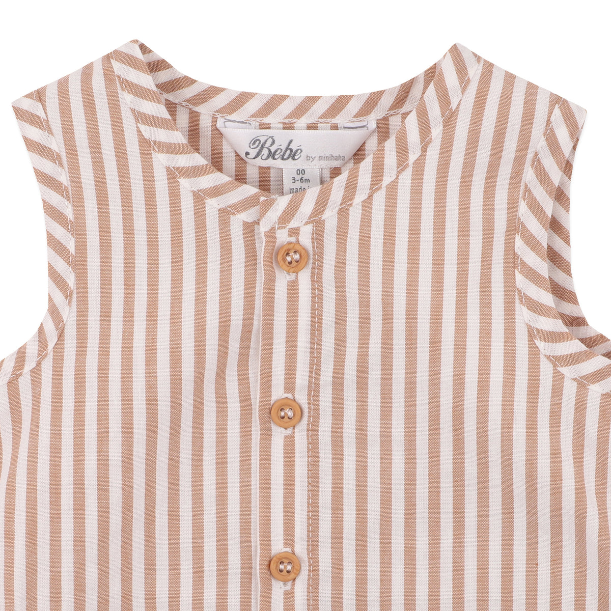 BRADY STRIPE WOVEN ROMPER