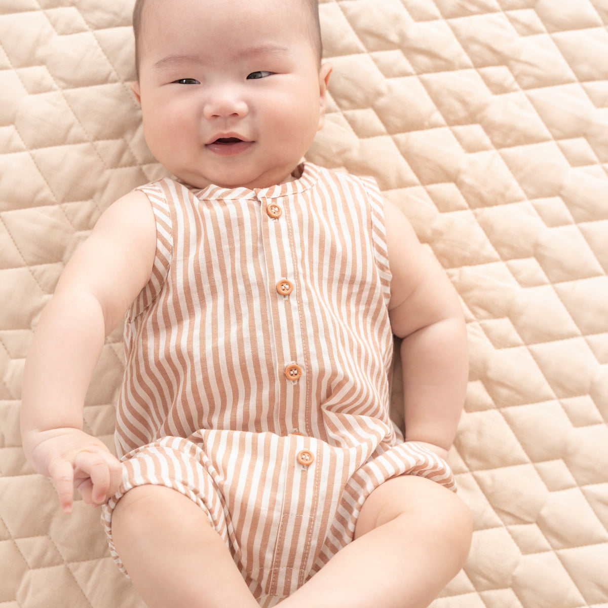 BRADY STRIPE WOVEN ROMPER