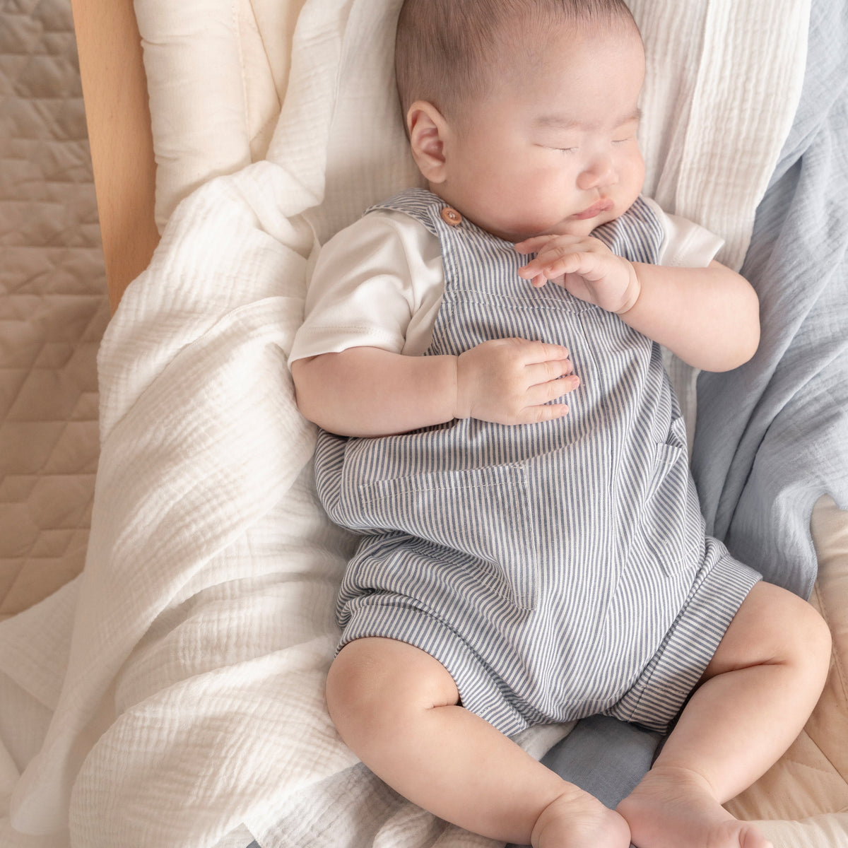 BRADY STRIPE WOVEN OVERALLS
