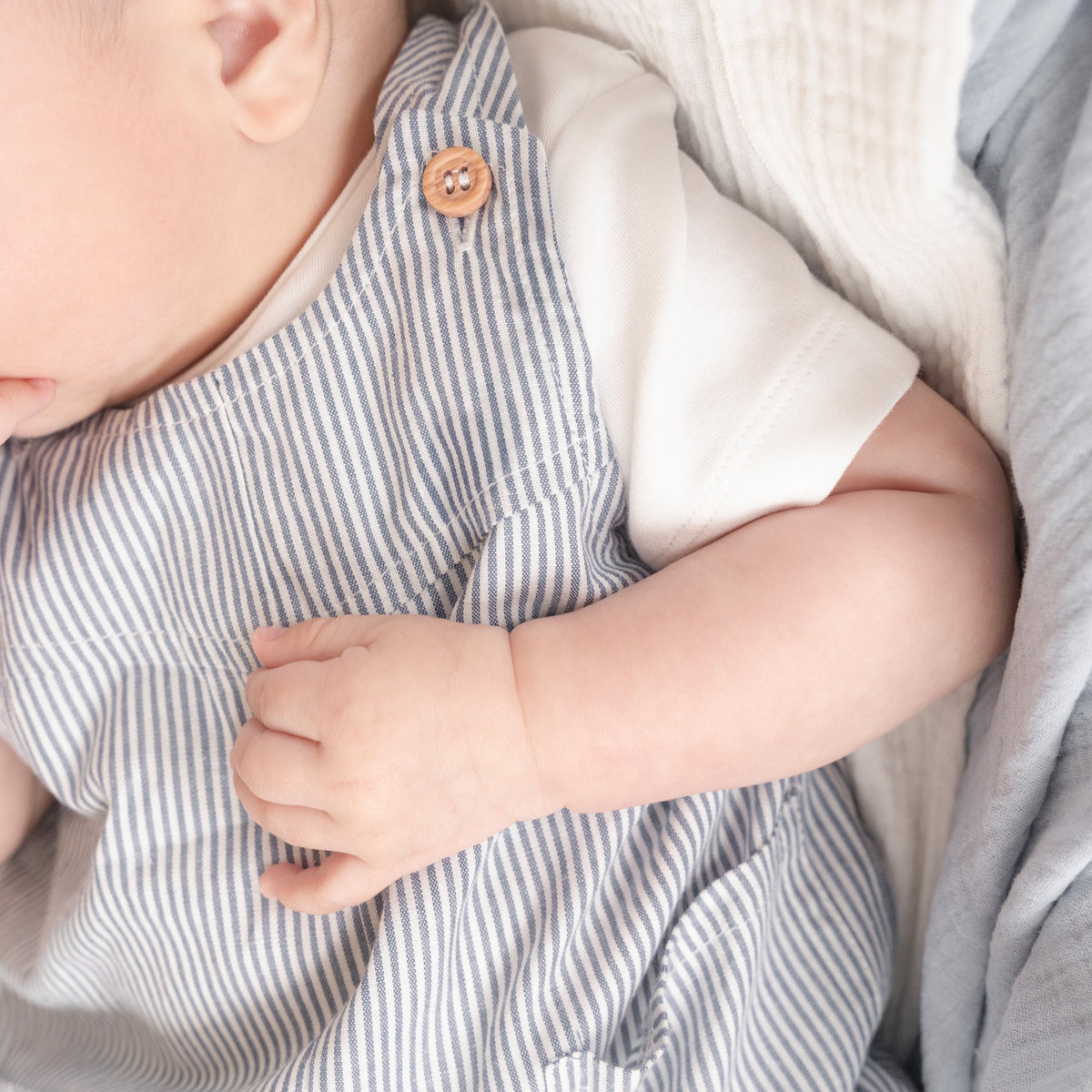 BRADY STRIPE WOVEN OVERALLS