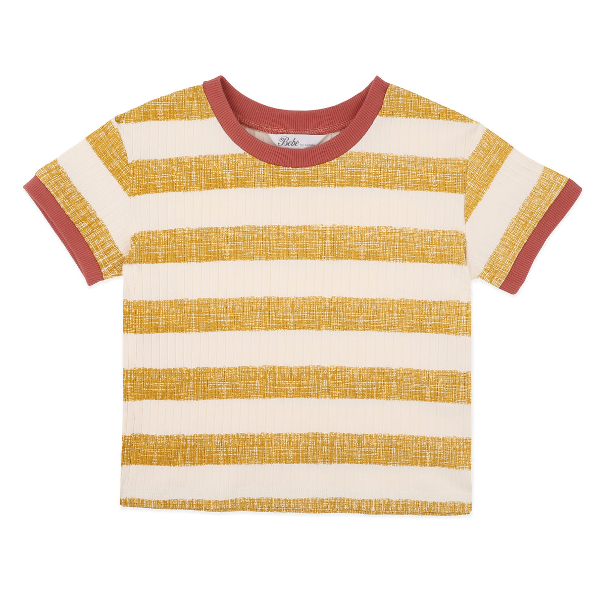 SWAY ORGANIC STRIPE WIDE RIB TEE