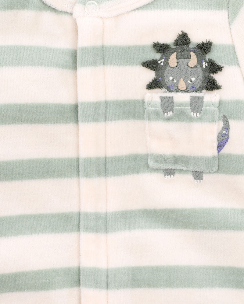 Isaac Stipe LS Velour Onesie