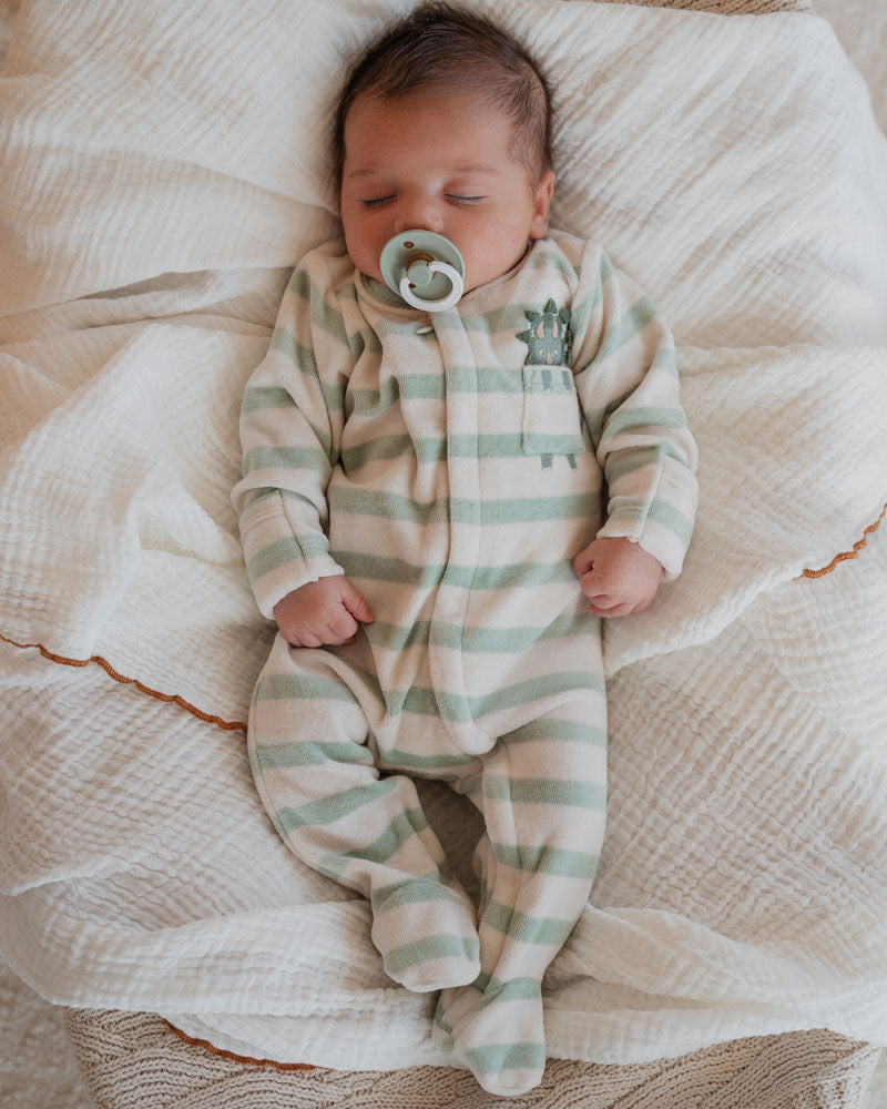 Isaac Stipe LS Velour Onesie