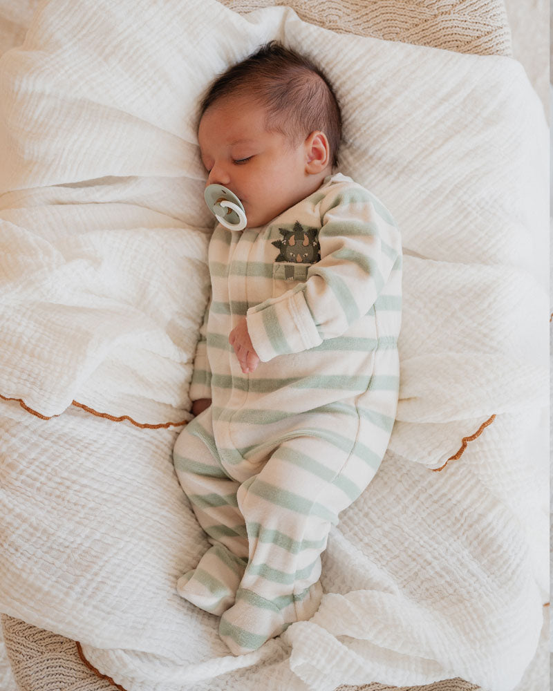 Isaac Stipe LS Velour Onesie