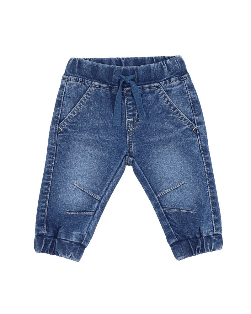 Isaac Denim Pull On Jeans