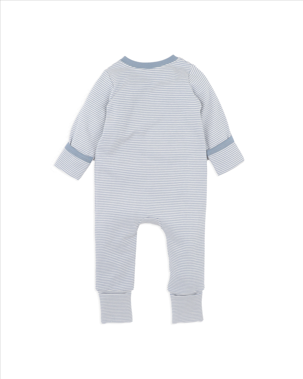ALVIN STRIPE ORGANIC LS ZIPSUIT