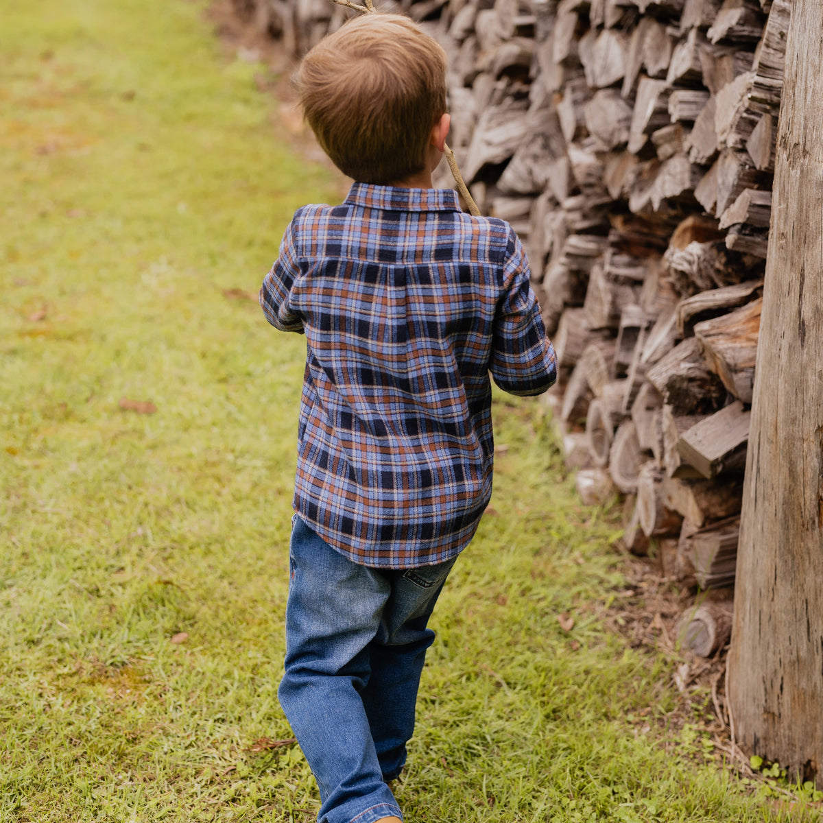 HUNTER CHECK LS SHIRT 3-5 YRS