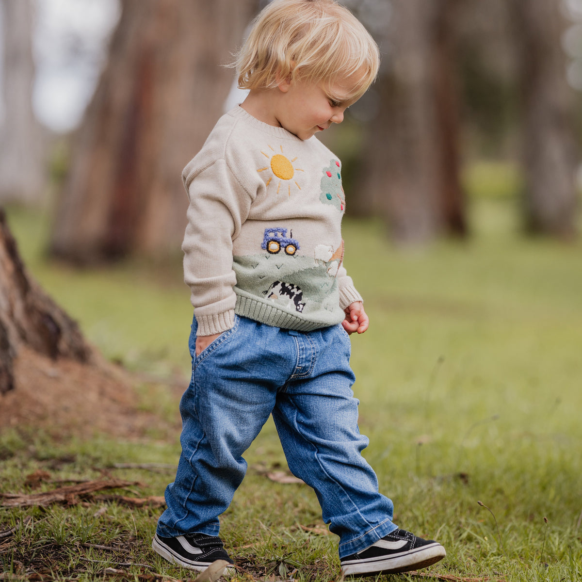 HUNTER DENIM PULL ON JEANS