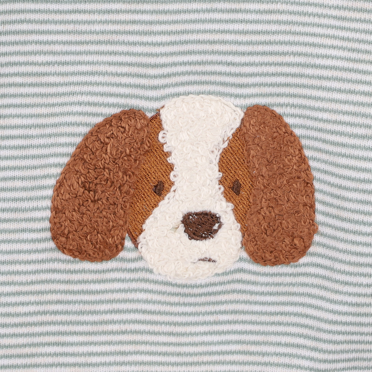 OTTO STRIPE ORGANIC LS ZIPSUIT