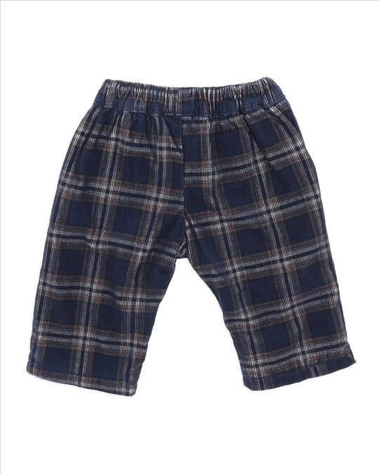 JAKE CHECK CORD PULL ON PANTS