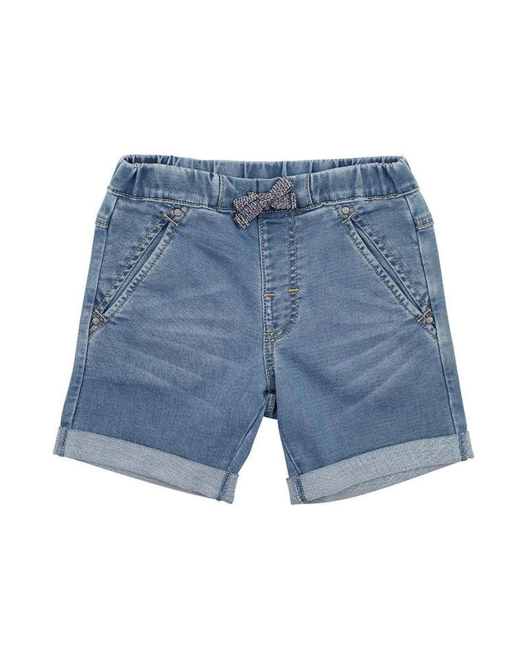 Boys Knit Denim Shorts | 3-5