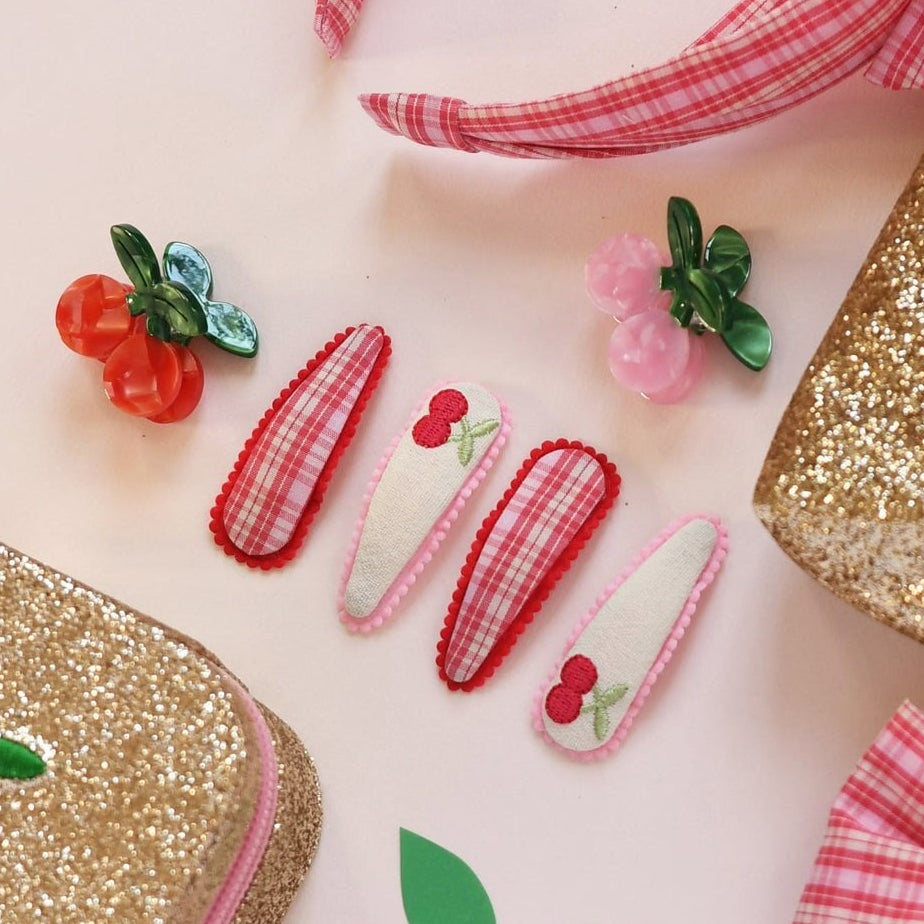 Cherry Dreams Fabric Clip set