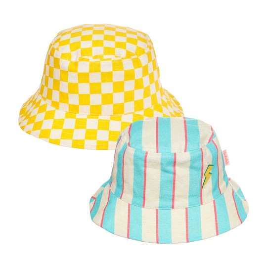 Lightning Stripe Reversible Bucket Hat 3-6 Years