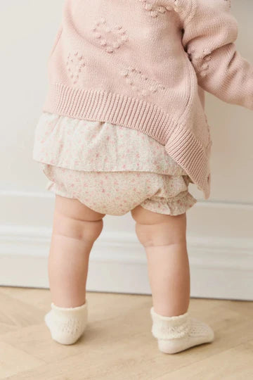 Organic Cotton Frill Bloomer | Claudette Rose