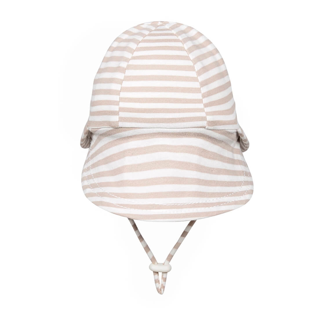 Legionnaire Flap Sun Hat | Natural Stripe