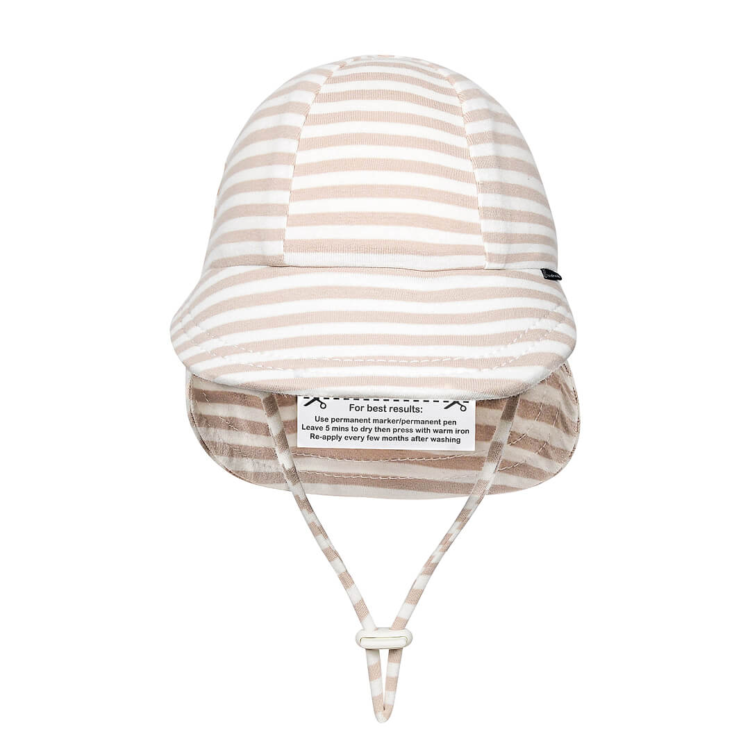 Legionnaire Flap Sun Hat | Natural Stripe