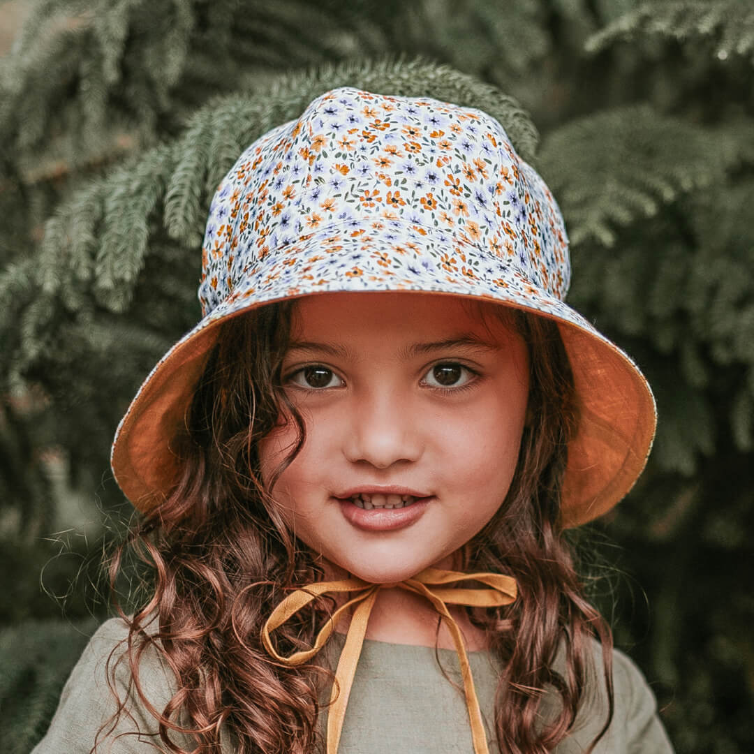 &#39;Wanderer&#39; Panelled Bucket Sun Hat | Meredith / Maize