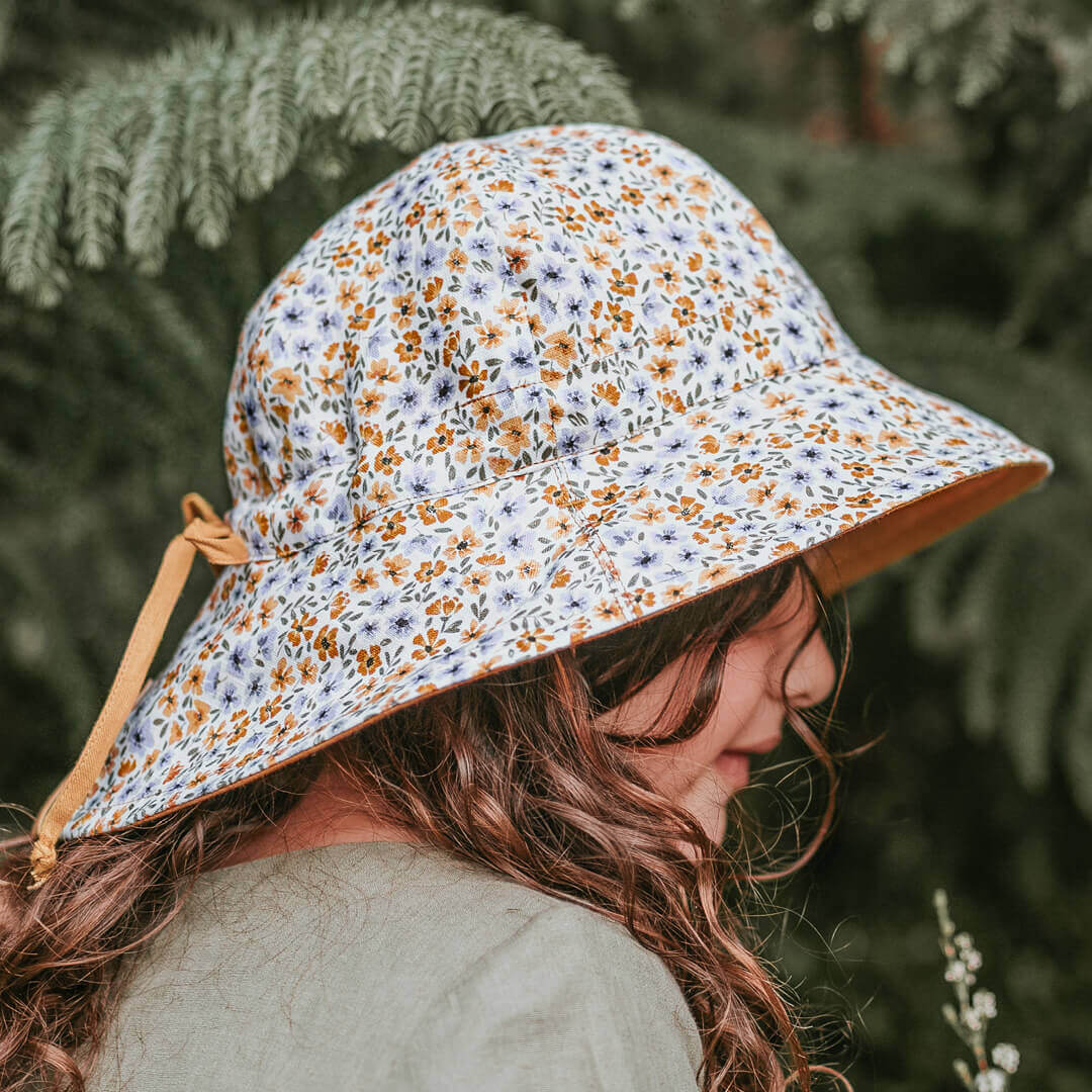&#39;Wanderer&#39; Panelled Bucket Sun Hat | Meredith / Maize