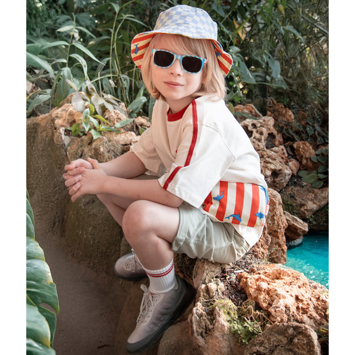 Shark Reversible Bucket Hat 3-6 YRS