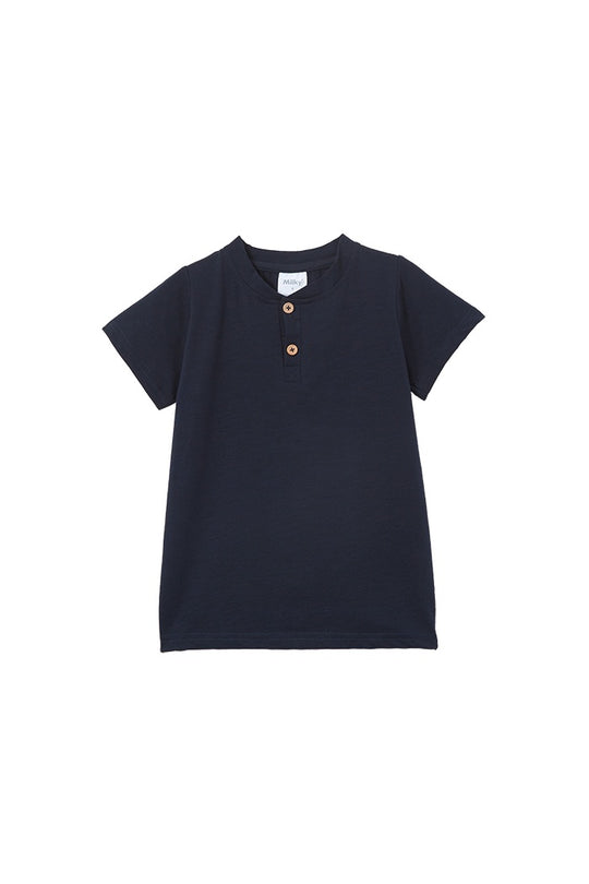 Boys Indigo Henley
