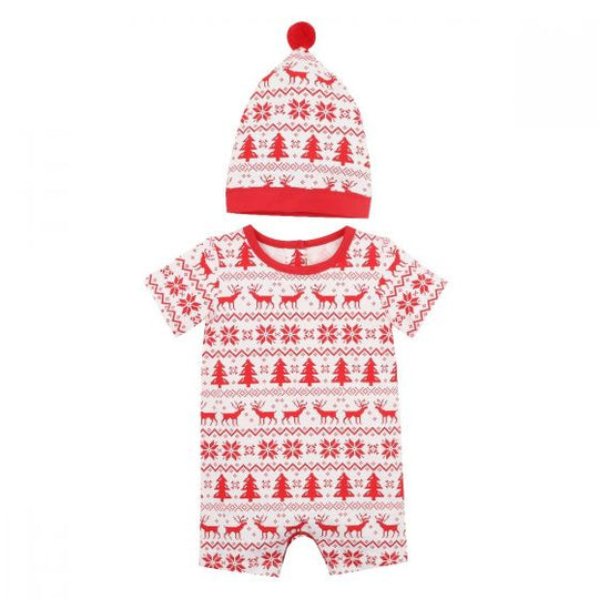 Fairisle Romper & Hat