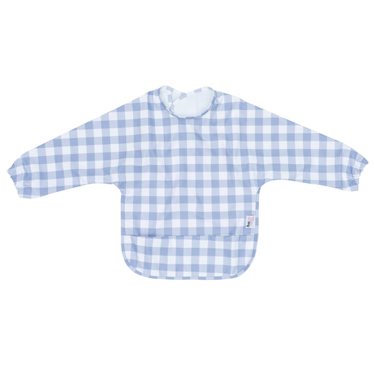 Messie Smock Bib | Blue Gingham | Kids