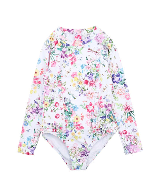 Allegra LS Sunsuit | White | 3-7