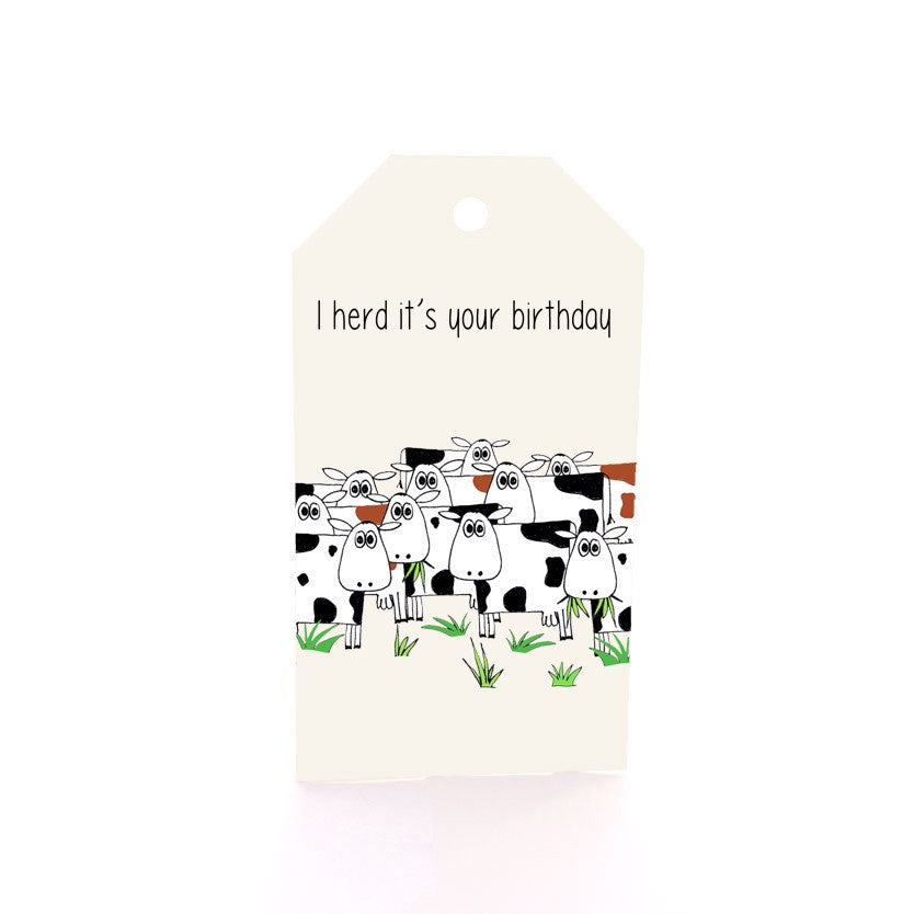Punny Herd Gift Tag