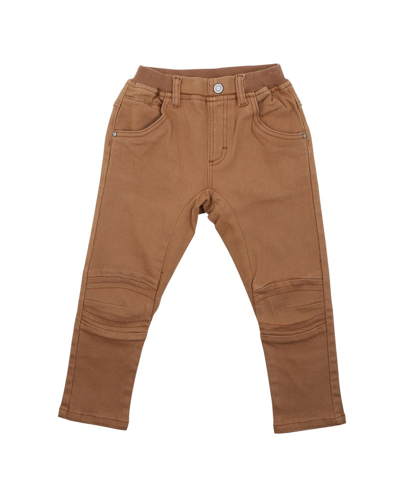 Boys Tan Twill Pants | 3-5