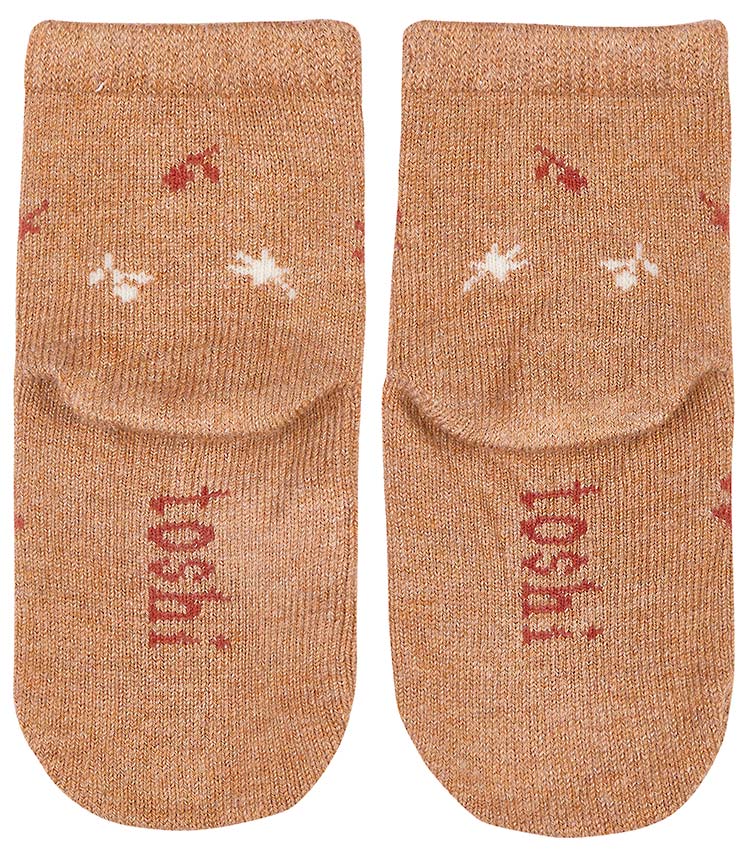Toshi Organic Ankle Jaquard Socks | Maple Leaves