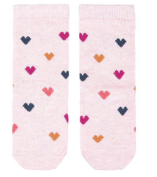 Toshi Organic Ankle Jaquard Socks | Hearts