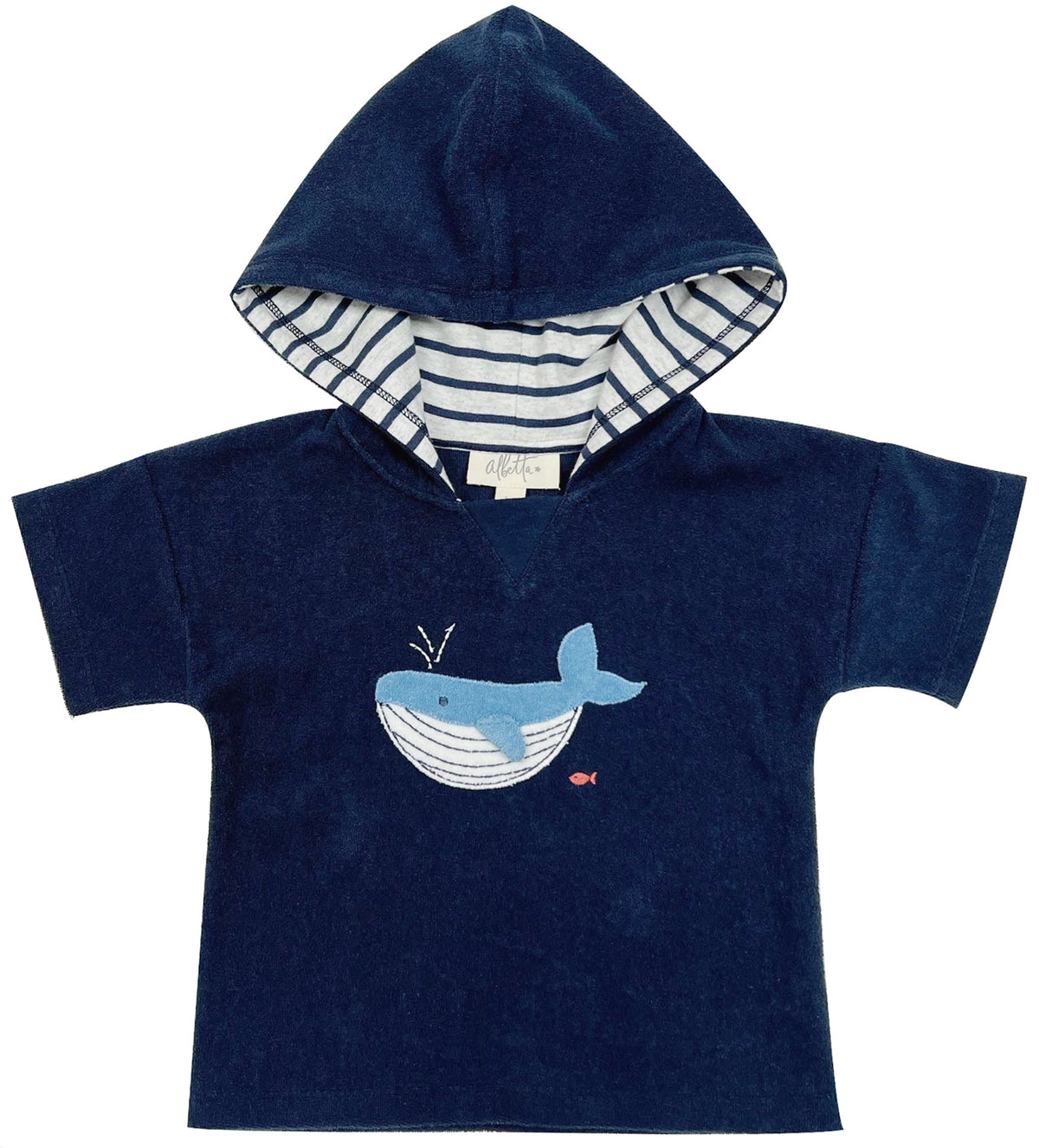Whale Applique Navy Sweater