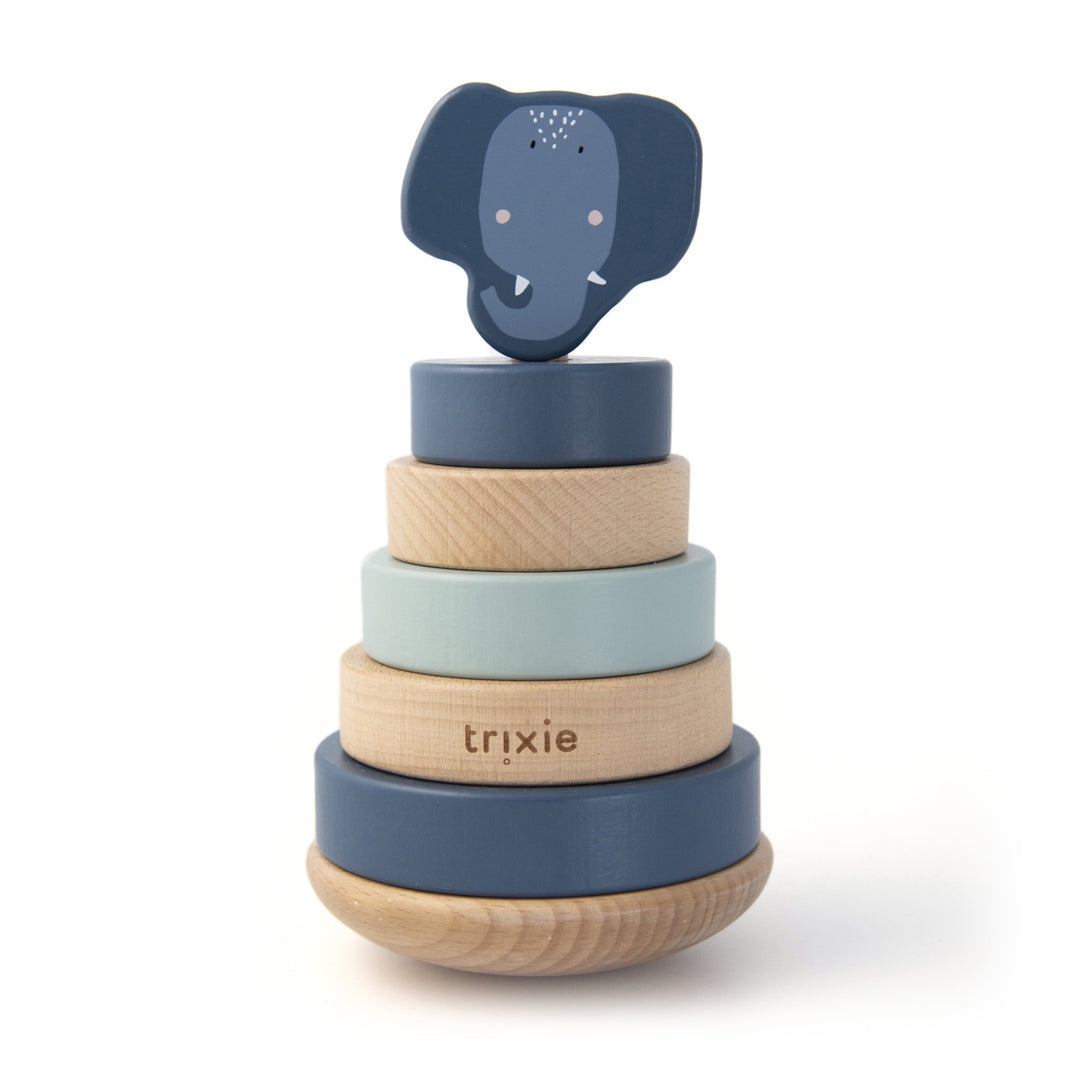 Trixie Wooden Stacking Toy | Mrs. Elephant