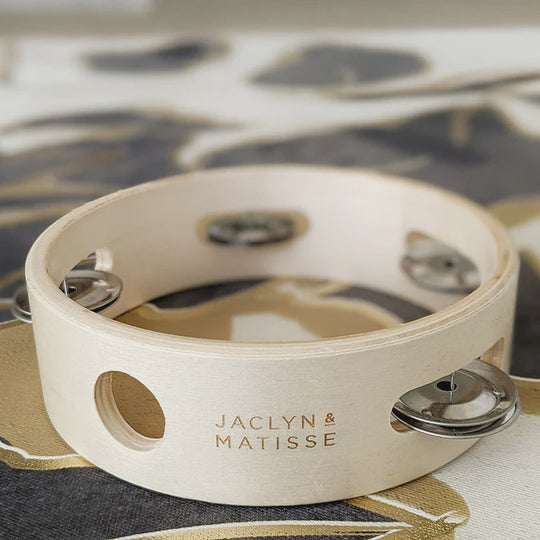 Jaclyn & Matisse | Wooden Tambourine