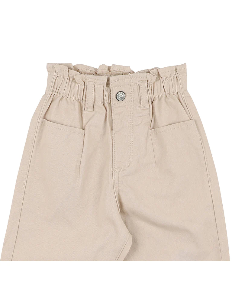 Paperbag Twill Pants | 3-7Y